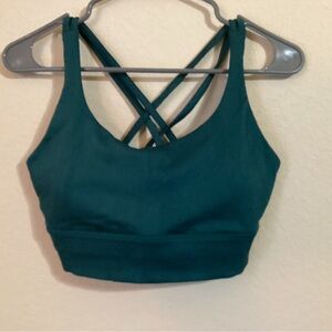 Final ReductionLululemon Energy Longline Ribbed Sports Bra Size:10 Storm Teal